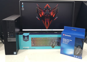 Complete Gaming Desktop Package Octa Core i7 16GB RAM 512GB SSD+2TB HDD 2GB Graphics Win 11  - Refurbished