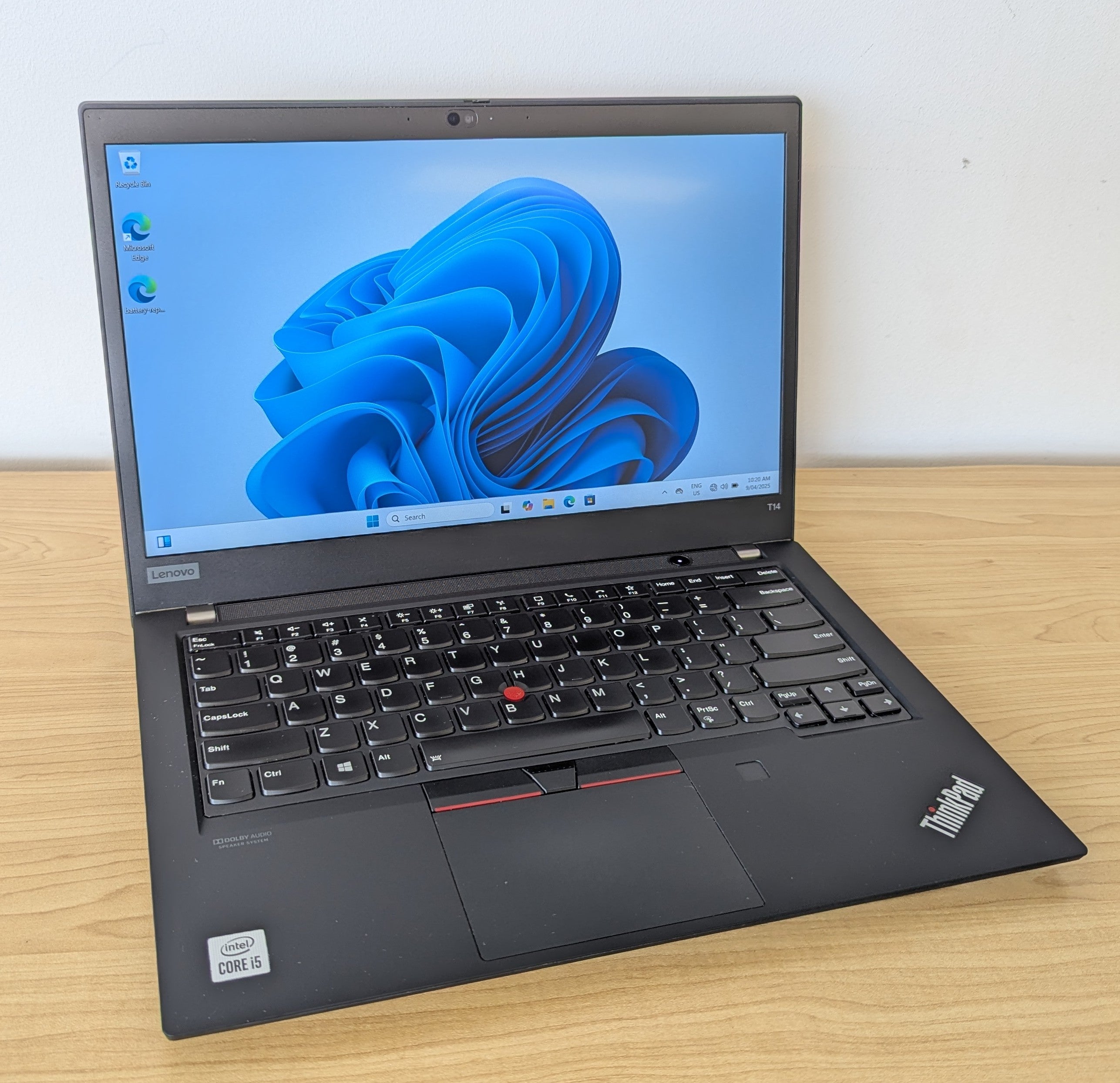 Lenovo ThinkPad T14 Gen 1 i5 10th Gen 16GB RAM 256GB SSD Win 11 - Refurbished