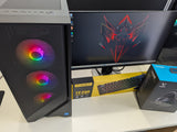 Complete Gaming Desktop Package i5 12th Gen 16GB RAM 500GB SSD 8GB Graphics WIN 11 - REFURBISHED