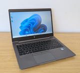 HP ZBook 14U G6 i5 8th Gen 16GB RAM 256GB SSD 4GB Graphics Win 11 - Refurbished