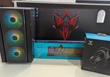 Complete Gaming Desktop Package i7 16GB RAM 256GB SSD 2TB HDD 4GB Graphics Win 11 - Refurbished