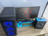 Complete Gaming Desktop Package i7 8th Gen 16GB RAM 512GB SSD 8GB Graphics WIN 11 - Refurbished
