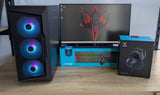 Complete Gaming Desktop Package i7 8th Gen 16GB RAM 512GB SSD 8GB Graphics WIN 11 - Refurbished