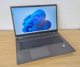 HP ZBook Fury 17 G7 i7 10th Gen 64GB RAM 1TB SSD + 2TB HDD Win 11 Quadro 4GB CAD - Refurbished
