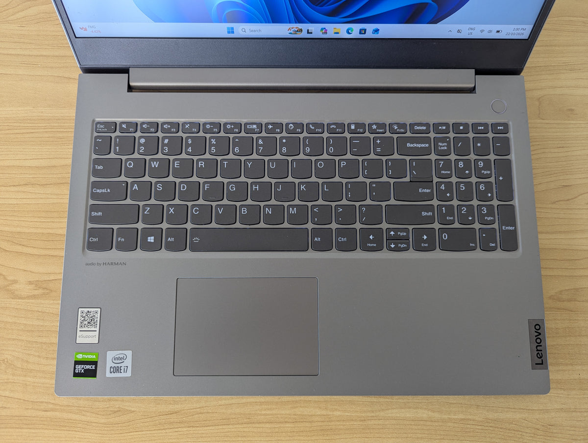 Lenovo ThinkBook 15p i7 10th Gen 32GB RAM 512GB SSD 4GB Graphics Win 11 - Refurbished